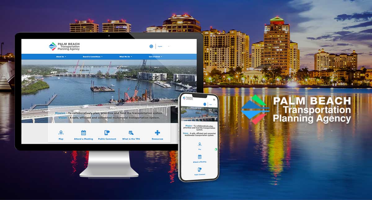 Daruma Tech Launches Website Redesign for Palm Beach TPA, Adding to its Portfolio of Transportation Projects